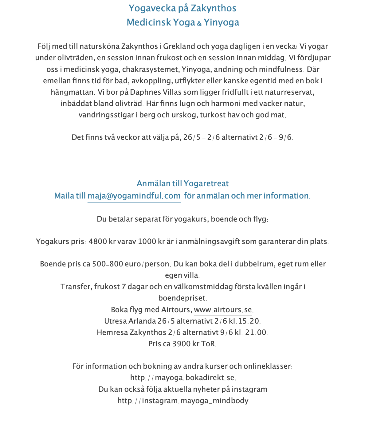 Yogaretreat